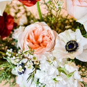 a closeup of healthy and festive holiday blossoms